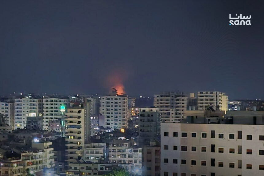 عدوان صهيوني على مواقع عسكرية سورية