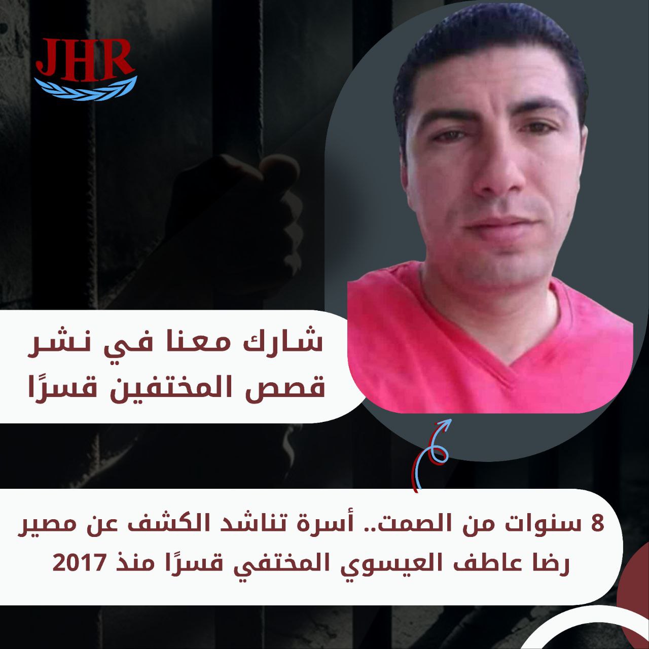 أسرة المختفي قسريا عاطف عيسوي تطالب بالكشف عن مصيره