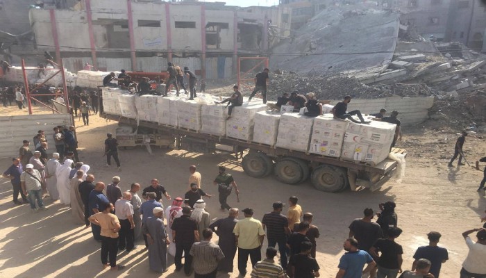 تكذيب المزاعم الأمريكية عن نهب مساعدات في غزة