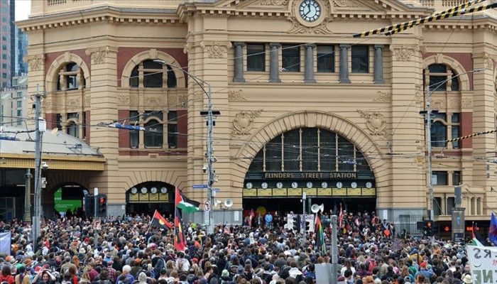 مظاهرة في نيوزيلندا تطالب بمقاطعة المنتجات الصهيونية