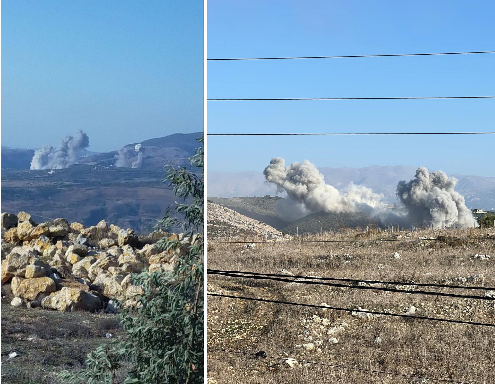 غارات صهيونية على بلدتي المحمودية والجرمي جنوبي لبنان