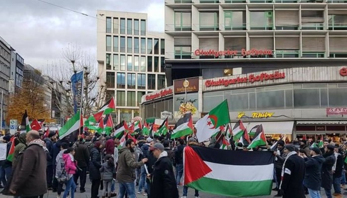 مظاهرة في ألمانيا تهتف: فلسطين حرة