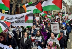 مظاهرة في دبلن تندد باستمرار عدوان الاحتلال على غزة