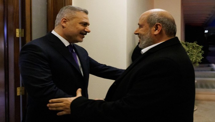 وفد حماس يلتقي وزير الخارجية التركي حاقان فيدان في أنقرة