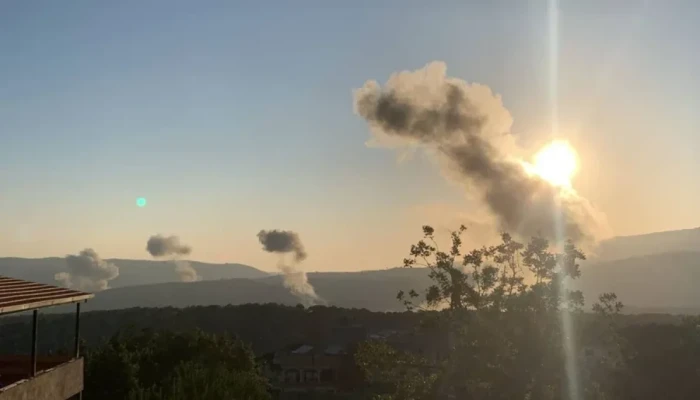 قصف صهيوني وتمشيط بالرشاشات جنوبي لبنان