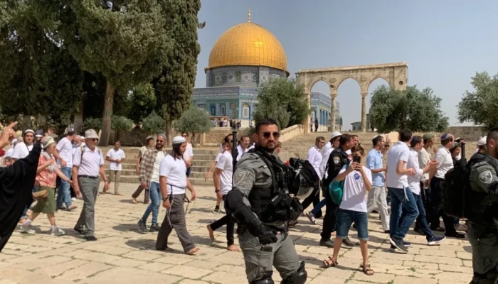 110 مستوطنين يدنسون الأقصى بحماية الاحتلال
