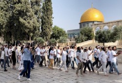 صهاينة يقتحمون الأقصى ويؤدون طقوساً تلمودية